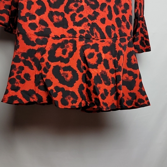 NEW Women V-Neck Long Sleeve Printed midi Casual Dress - Picture 9 of 10